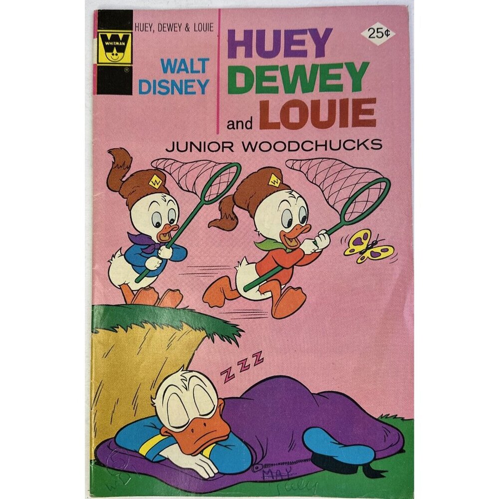 No 34 1975 Huey Dewey and Louie Junior Woodchucks Whitman Walt Disney